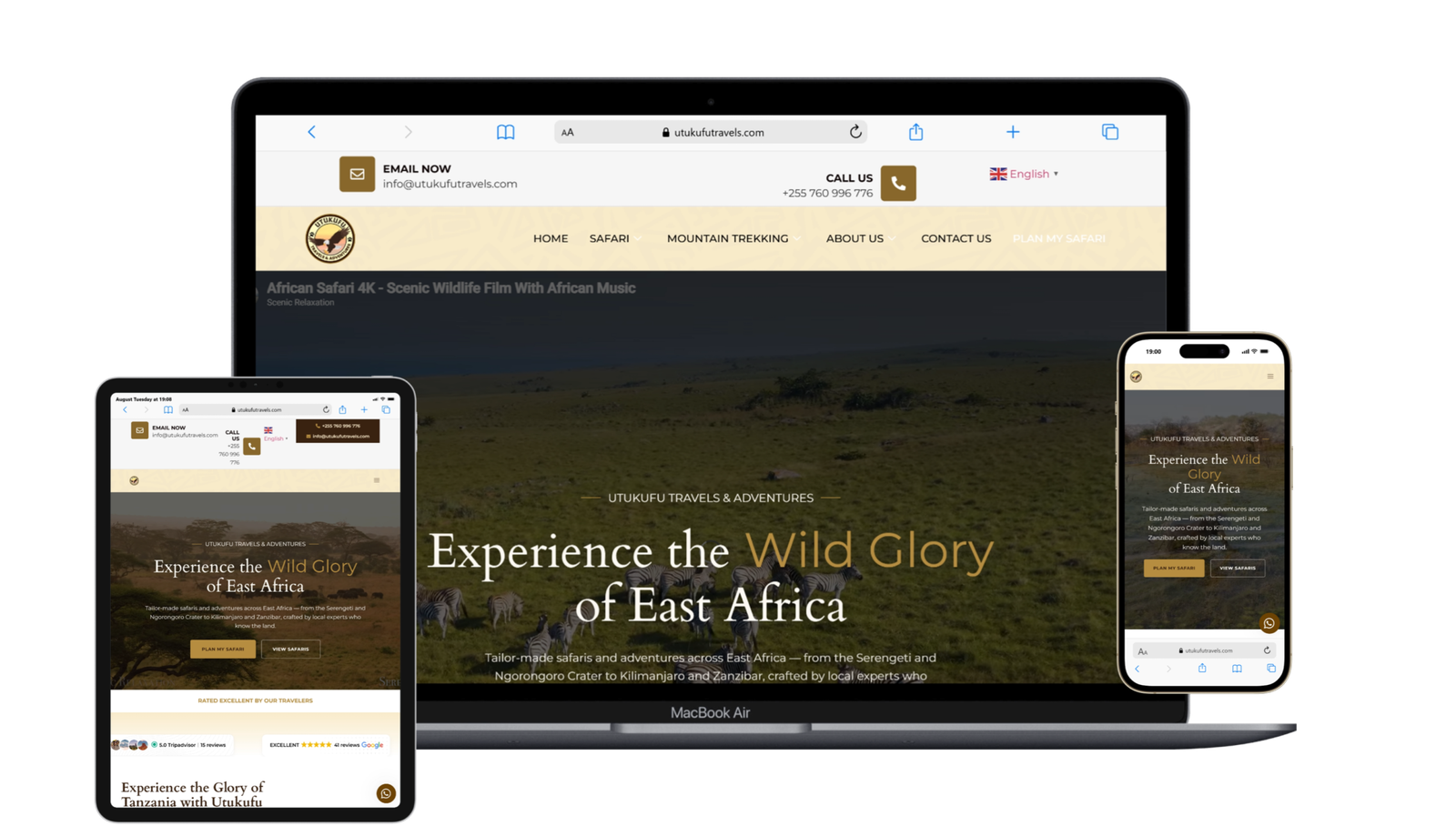 Luxury Safari Website